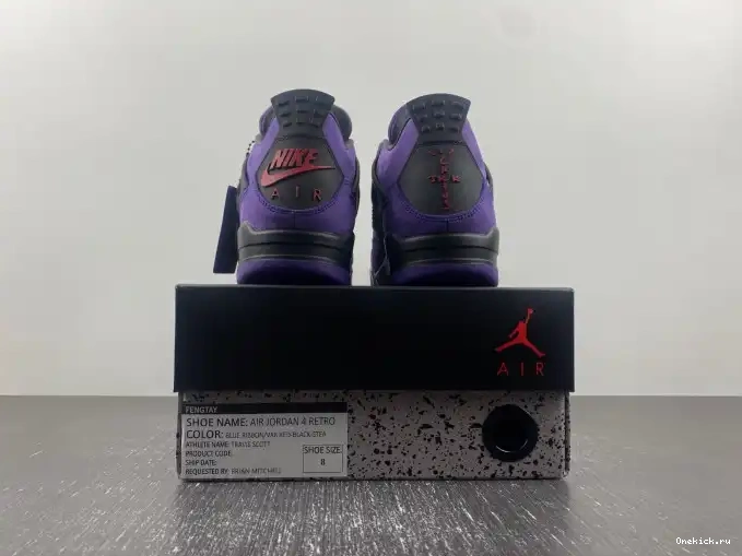 One Kick Suede x Purple Scott Air Jordan Travis 4 0531